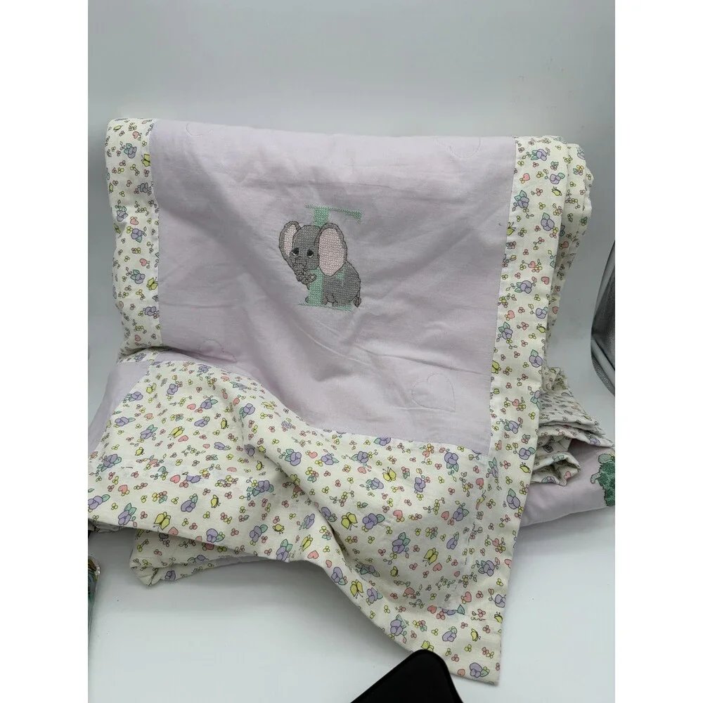 Precious Moments bedding PMI Spectrix patchwork cross-stitch comforter full